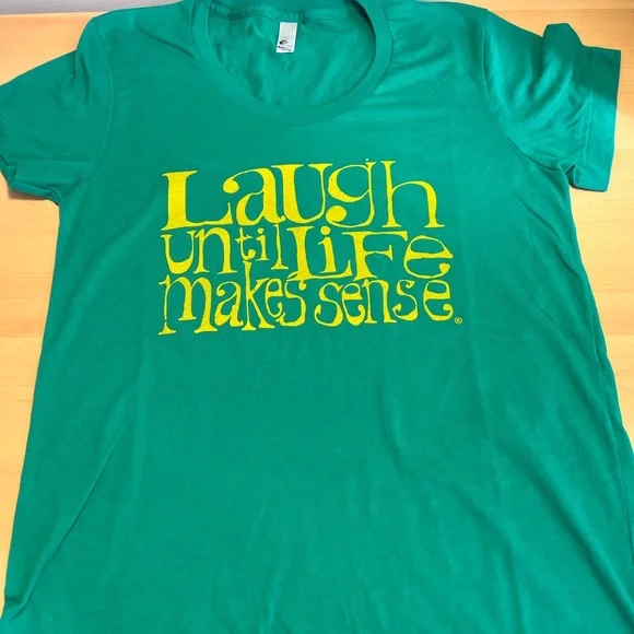 T-Shirt Laugh Until Life Makes Sense - American Apparel - the 50 50 Shirt - - Picture 4 of 7